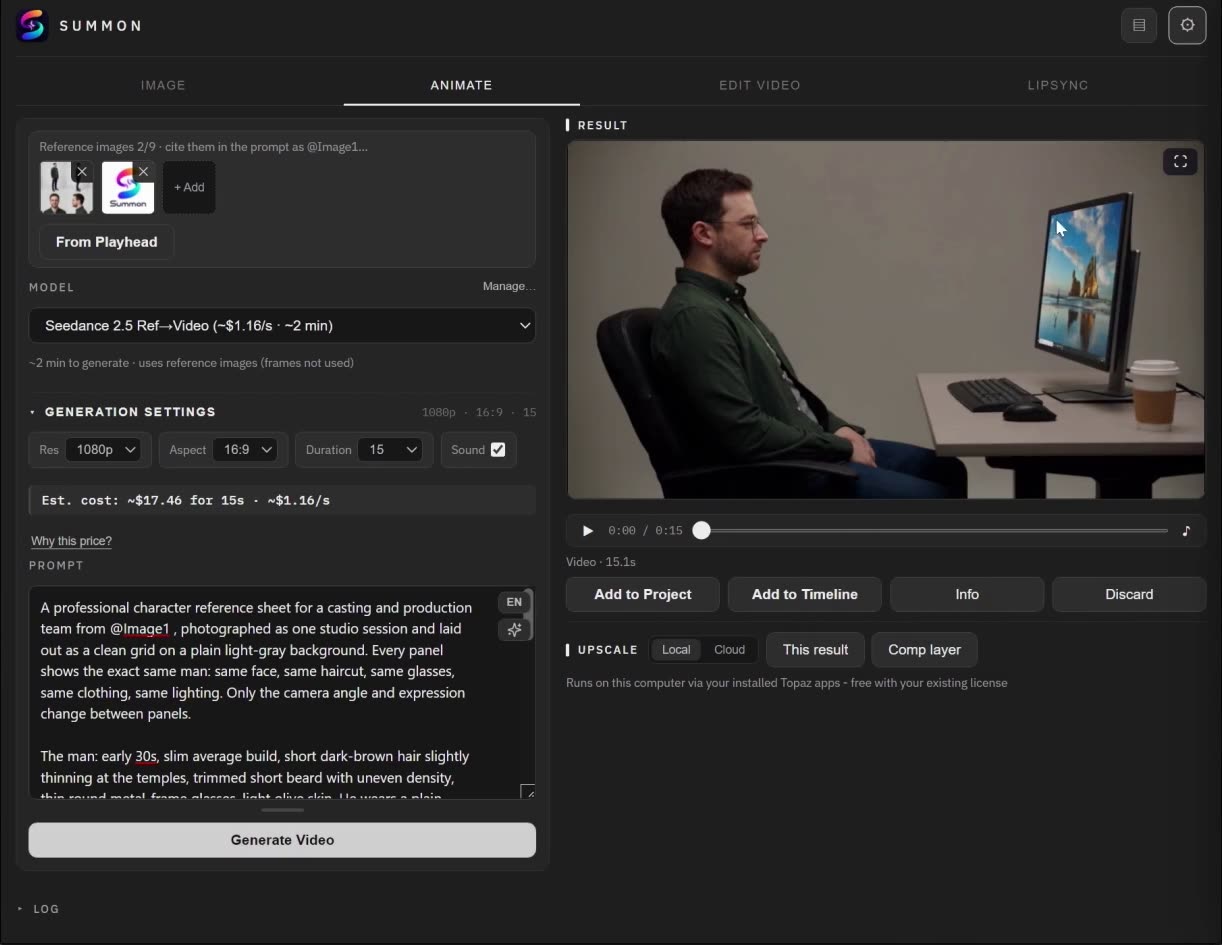 The Animate tab in the full tutorial