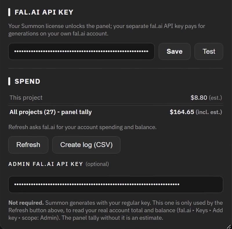 Settings in Summon